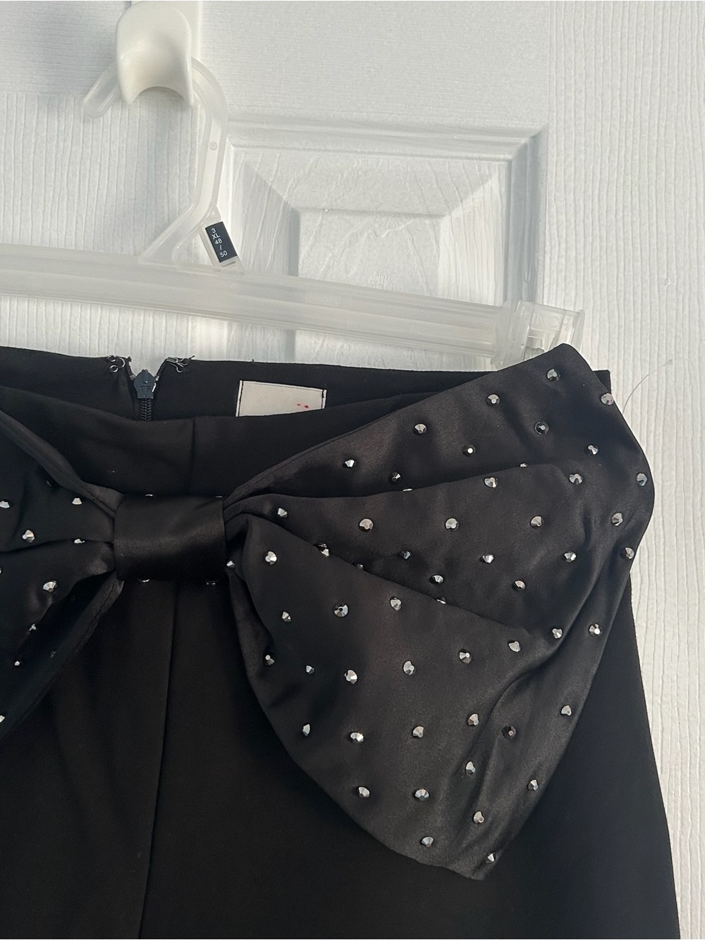 Maeve By Anthropologie The Colette Crop Bow Waist Sparkle Pants Sz 27 NWT - Picture 5 of 10